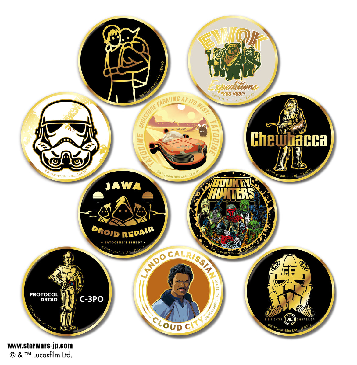 ジ*ィ様 スター・ウォーズ 金バッジ シリーズ全20個コンプリートBOX 定価2 スター・ウォーズ / 金バッジ Vol.1 – テンヨーストア