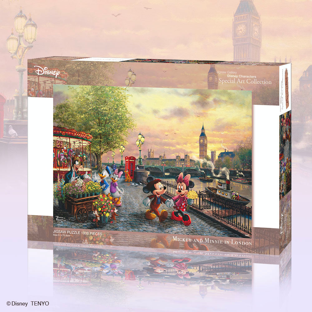 ジグソーパズル 1000ピース 「Mickey and Minnie in London」 スペシャルアートコレクション 〈キャンバススタイ