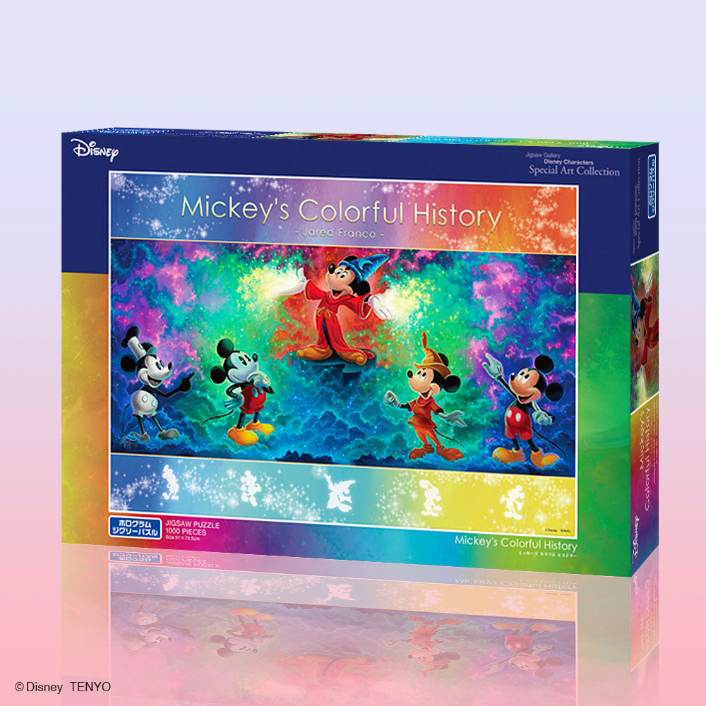 ホログラムペーパー ジグソーパズル 1000ピース 「Mickey's Colorful History」 スペシャルアートコレクション D