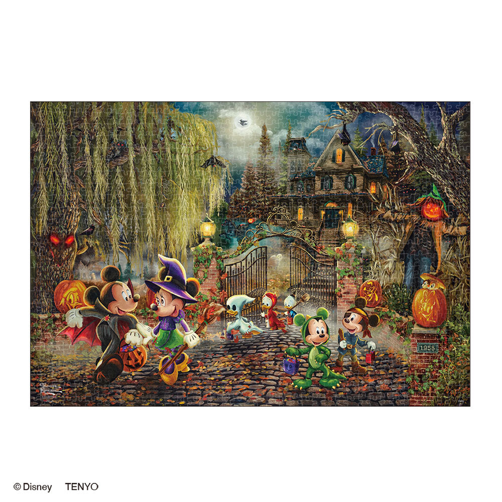 ジグソーパズル 1000ピース 「Mickey and Minnie Halloween Fun」 スペシャルアートコレクション 〈キャンバ