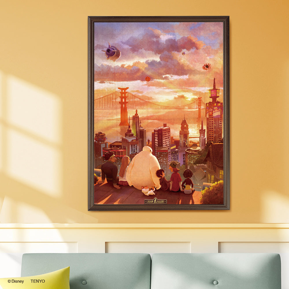 テンヨー　ジグソーパズル　1000ピース　ベイマックス　絆の物語 キャンバス スタイル ジグソーパズル 1000ピース 「夕景に偲ぶ（ベイ