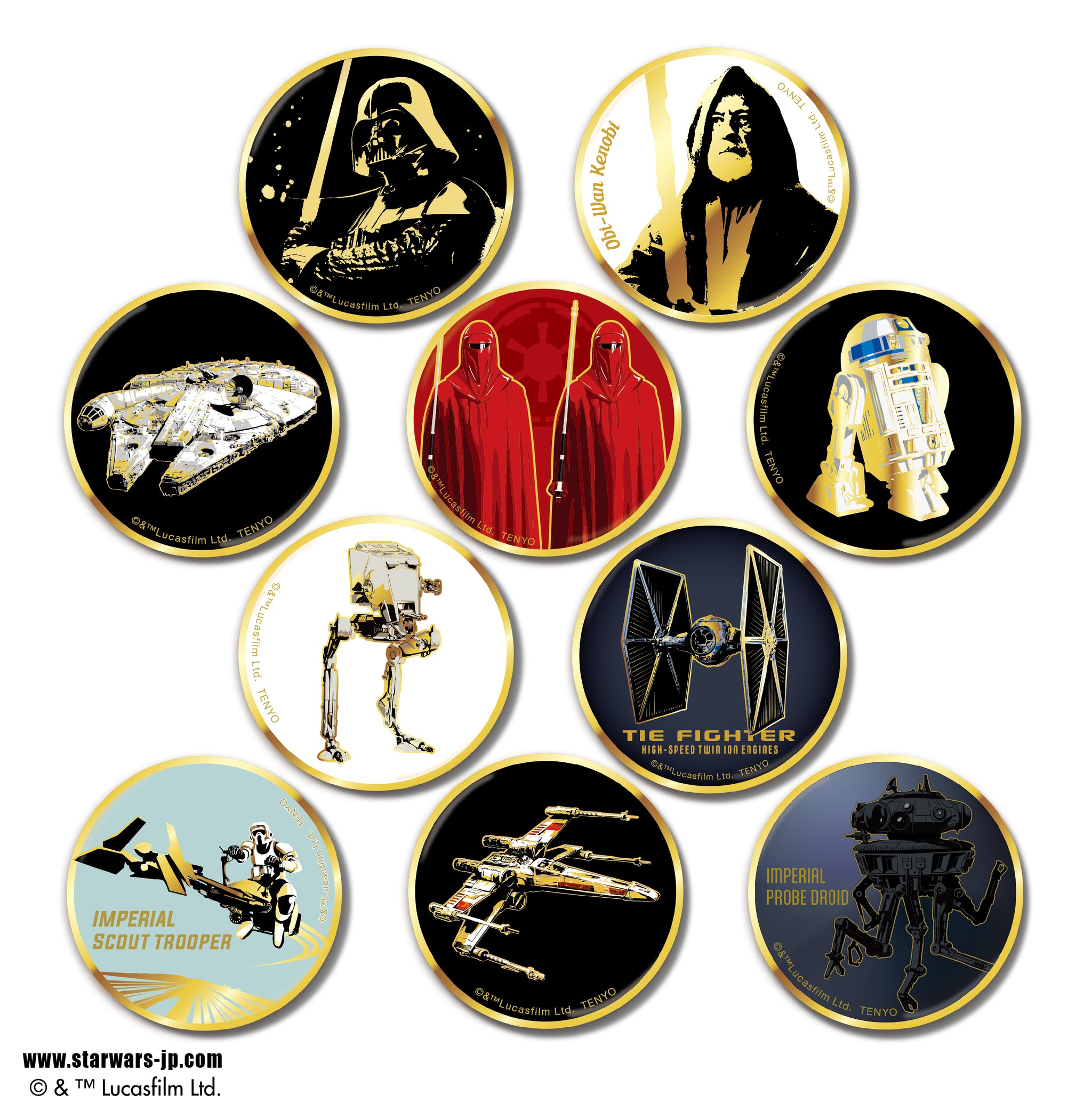 スター・ウォーズ 金バッジ vol.2 全10種 スター・ウォーズ / 金バッジ Vol.2 – テンヨーストア