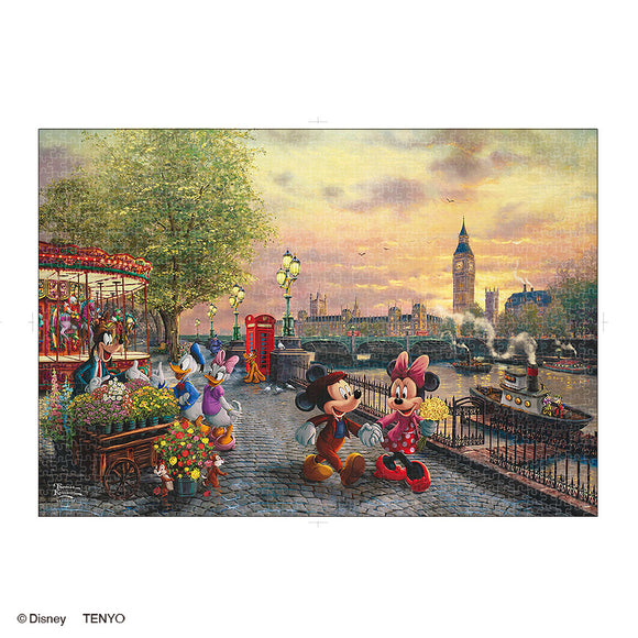 ジグソーパズル 1000ピース 「Mickey and Minnie in London」  スペシャルアートコレクション 〈キャンバススタイル〉 D-1000-853