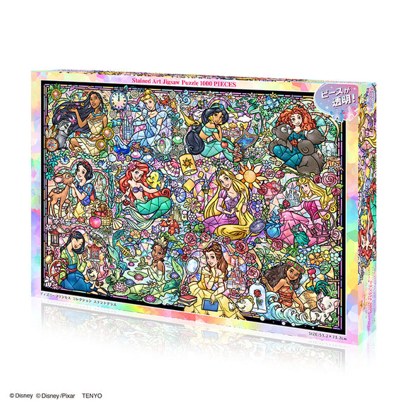 ステンドアートジグソーパズル 1000ピース「ディズニープリンセス コレクション ステンドグラス」 DS-1000-776