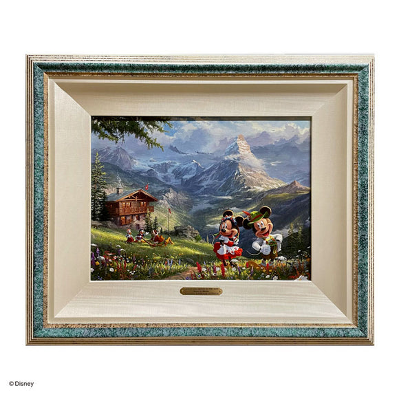 Thomas Kinkade Studios「Mickey and Minnie in the Alps」